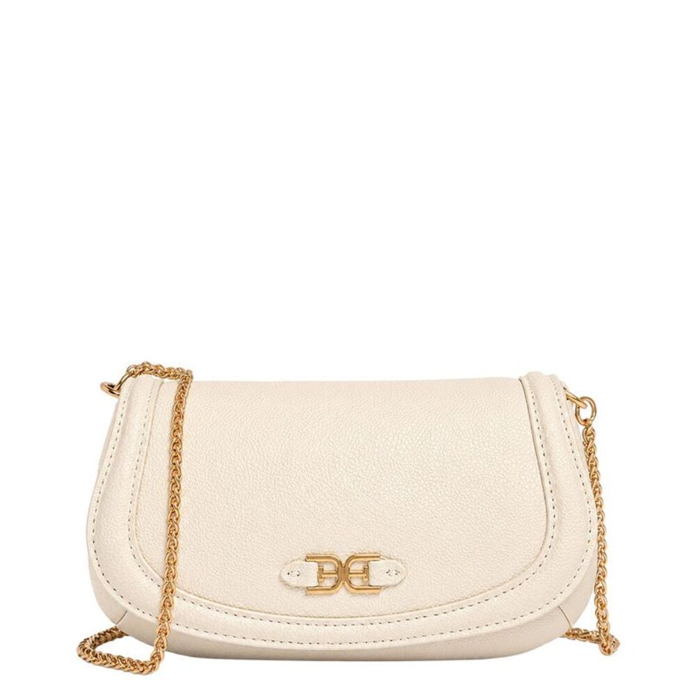Sam Edelman Jasmine Small Flap Shoulder Bag With Chain, Ivory